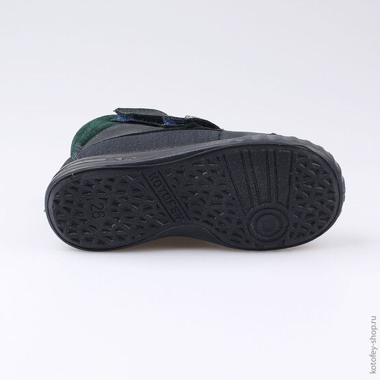 352151-36 Ботинки для мальчики син-зел фото №3