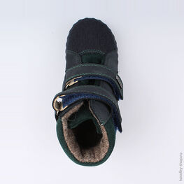 352151-36 Ботинки для мальчики син-зел фото №4