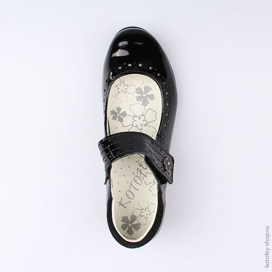 532177-21 Туфли для девочки черный фото №4