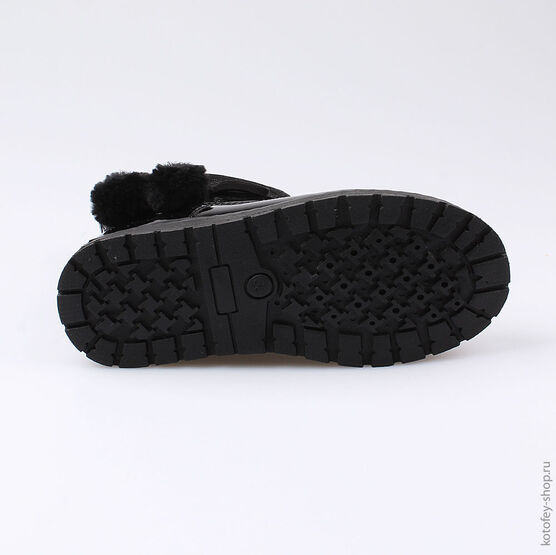 564067-32 Сапожки для девочки черный фото №3