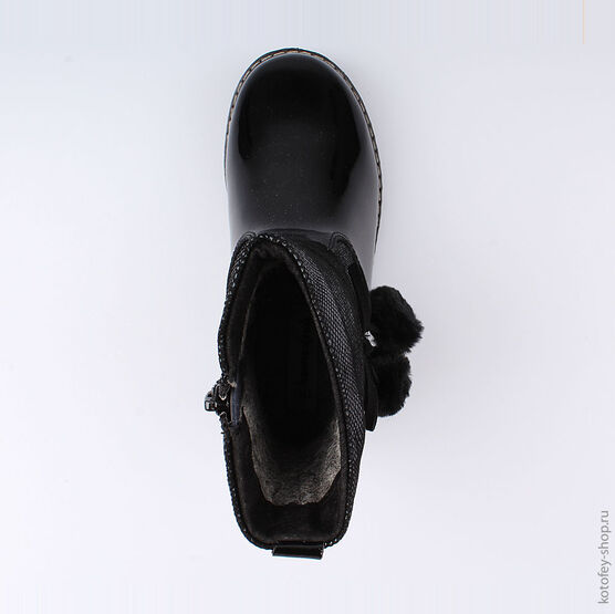 564067-32 Сапожки для девочки черный фото №4