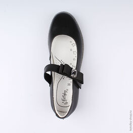 632268-21 Туфли для девочки черный фото №4