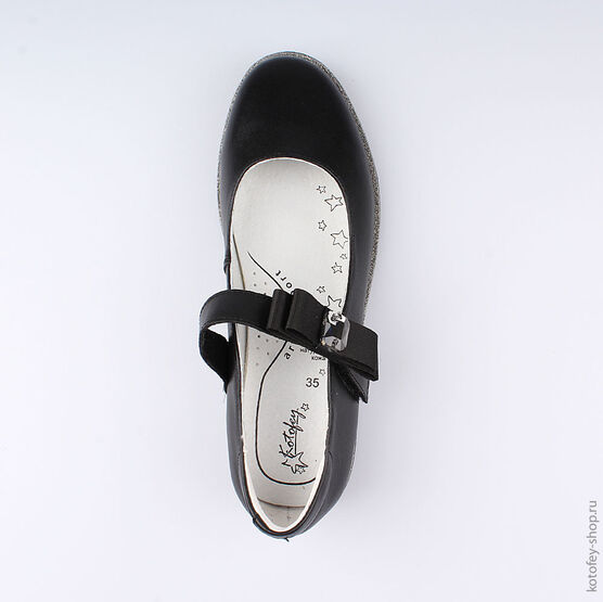 632268-21 Туфли для девочки черный фото №4