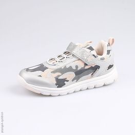 644198-71 Кроссовки на липучках для девочки серебрист.