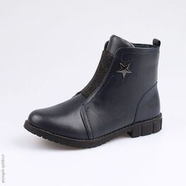 754025-32 Ботинки для девочки светло-синий