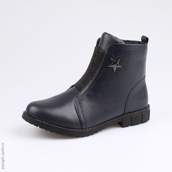 754025-32 Ботинки для девочки светло-синий