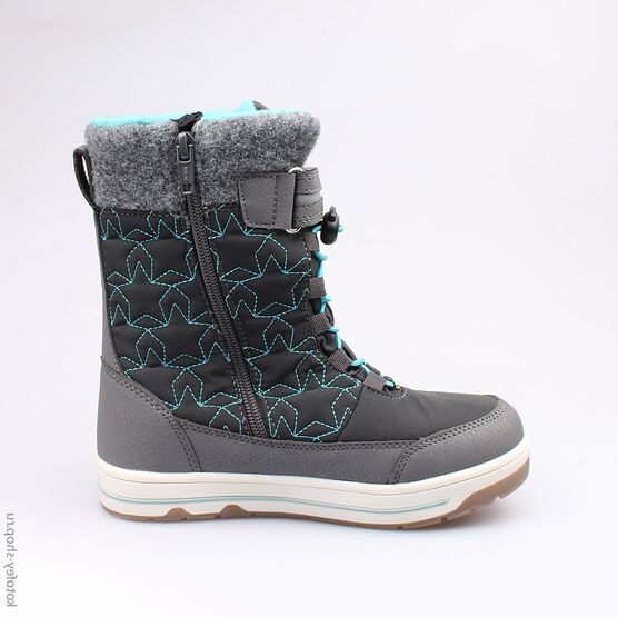 554924-42 Мембранные ботинки для девочки сер-бир фото №2