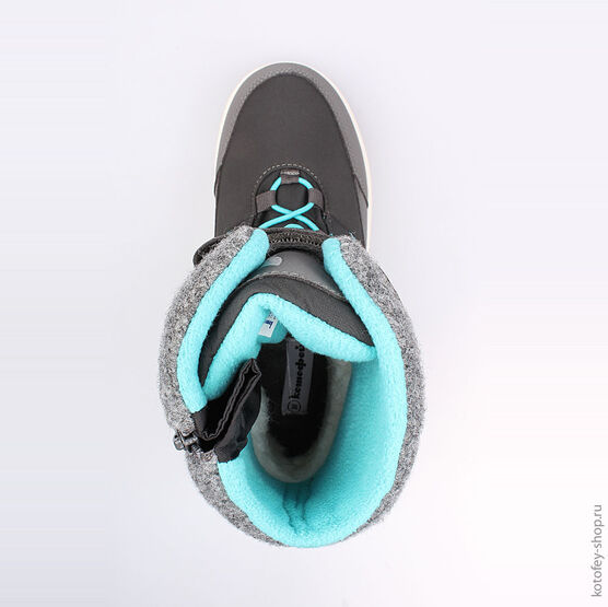 754925-41 Мембранные ботинки для девочки сер-бир фото №4