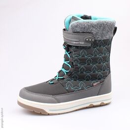 754925-41 Мембранные ботинки для девочки сер-бир