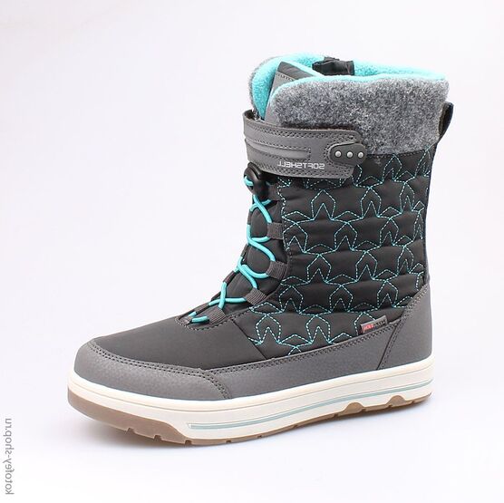 754925-41 Мембранные ботинки для девочки сер-бир