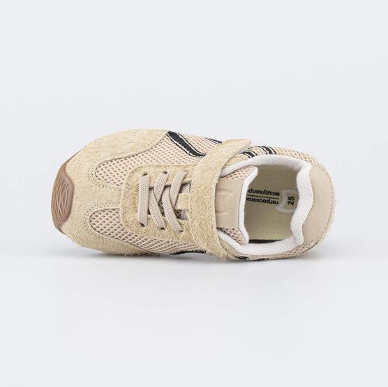 444062-12 Босоногие кроссовки для мальчика для мальчики бежевый,черный фото №4