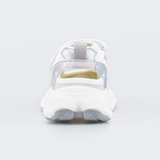 444063-11 Сандалеты для девочки серебристые для девочки бежевый,серебристый фото №5