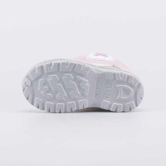 464112-41 Сноубутсы со сменными нашивками для девочки серый,розовый фото №3