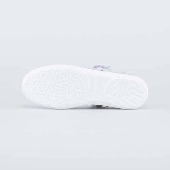 532307-21 Туфли-балетки для девочки для девочки серебристый фото №3