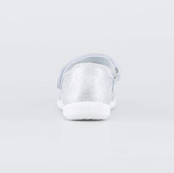 532307-21 Туфли-балетки для девочки для девочки серебристый фото №5