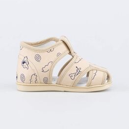 221160-71 Сандалии на липучке Зверята для мальчики бежевый фото №2