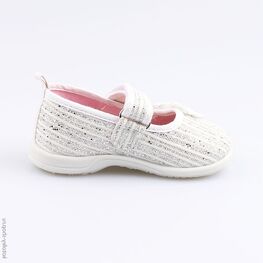 131127-11 Текстильная обувь для девочки белый фото №2