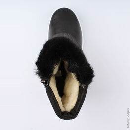 662140-43 Сапожки для девочки черный фото №4