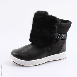 662140-43 Сапожки для девочки черный