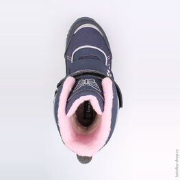 454973-41 Мембранные ботинки для девочки син-роз фото №4