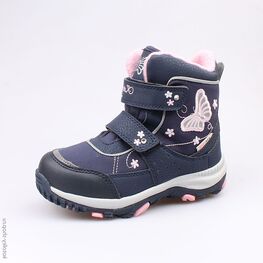 454973-41 Мембранные ботинки для девочки син-роз