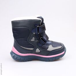 454980-42 Мембранные ботинки для девочки син-роз фото №2