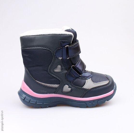 454980-42 Мембранные ботинки для девочки син-роз фото №2