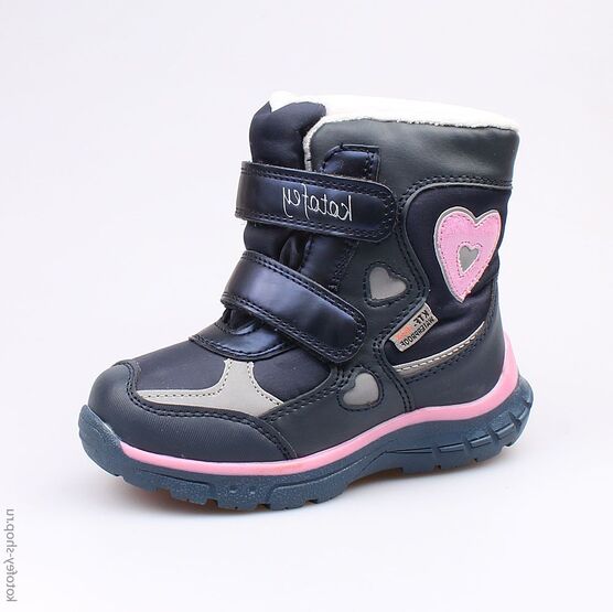 454980-42 Мембранные ботинки для девочки син-роз