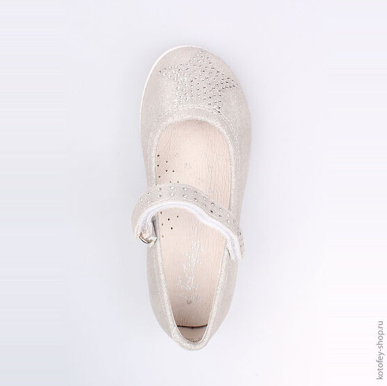 332093-21 Туфли для девочки серебристый фото №4