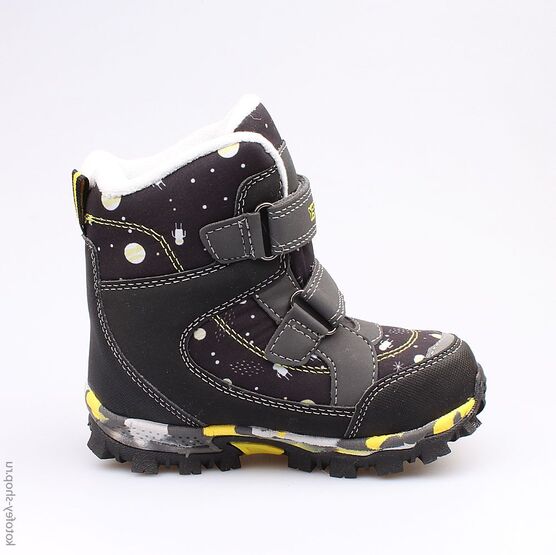 454981-41 Мембранные ботинки для мальчики чер-жел фото №2
