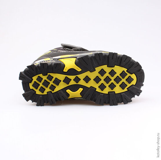 454981-41 Мембранные ботинки для мальчики чер-жел фото №3