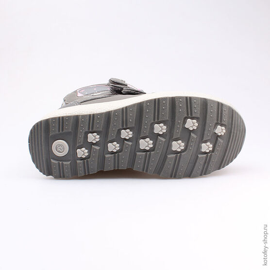 654936-41 Мембранные ботинки для девочки сер-роз фото №3