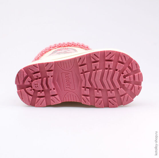 267055-42 Валенки для девочки белый фото №3