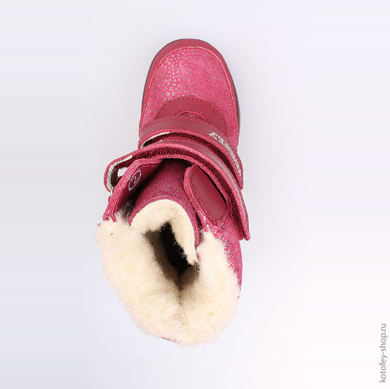 352162-41 Сапожки для девочки бордовый фото №4