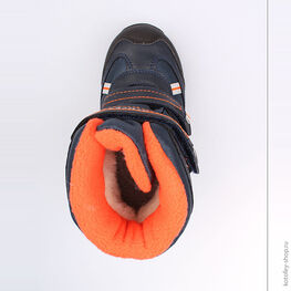 454971-42 Мембранные ботинки для мальчики син-ора фото №4