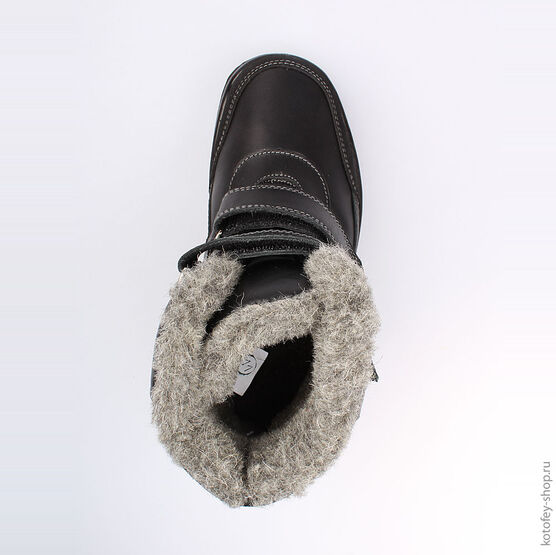 752095-42 Сапожки для мальчики черный фото №4