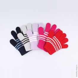 07822086-00 Перчатки однослойные сиреневые для девочки сиреневый