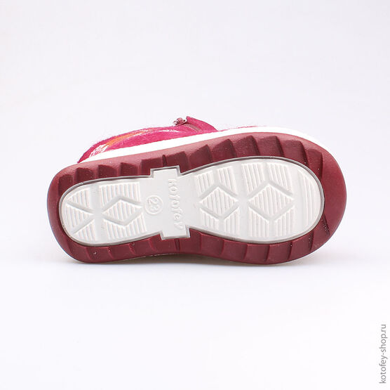 167040-41 Валенки для девочки бордовый фото №3