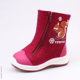 167040-41 Валенки для девочки бордовый