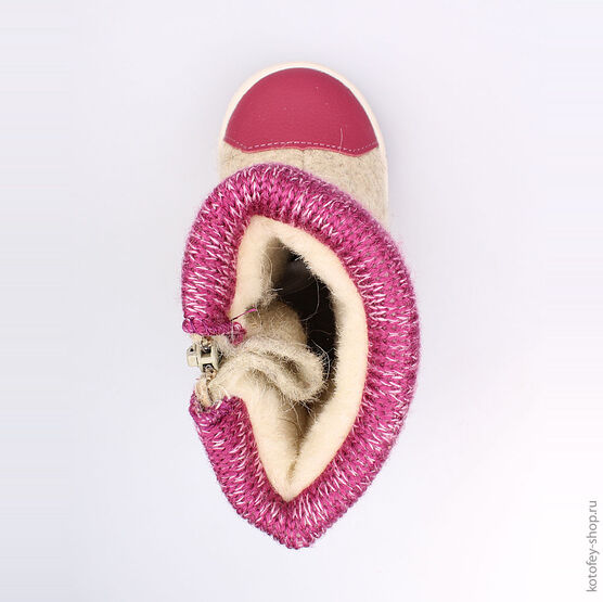 267055-41 Валенки для девочки серый фото №4