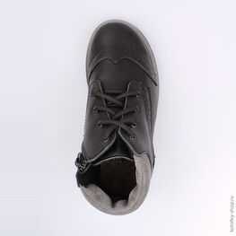 552093-31 Ботинки для мальчики черный фото №4