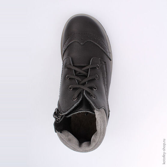 552093-31 Ботинки для мальчики черный фото №4