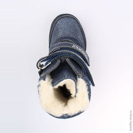 352162-42 Сапожки для девочки светло-синий фото №4