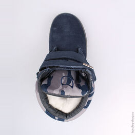 554031-41 Сапожки для мальчики светло-синий фото №4