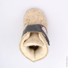 007009-40 Пинетки для мальчики серый фото №4