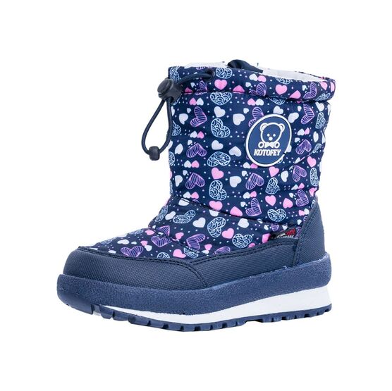 464914-42 Мембранные сапожки для девочки син-роз