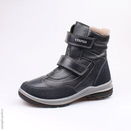 752097-51 Зимние ботинки на липучках для мальчики синий