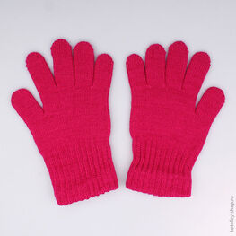 07822088-10 Перчатки однослойные фуксия для девочки фуксия