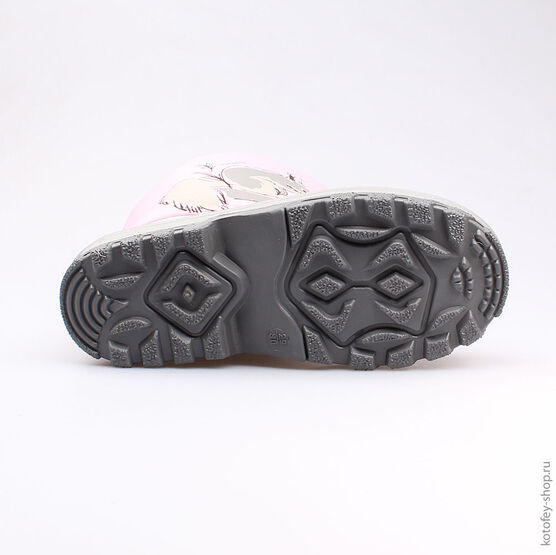 464036-41 Сноубутсы для девочки сер-роз фото №3