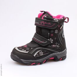 454975-41 Мембранные ботинки для девочки чер-фук